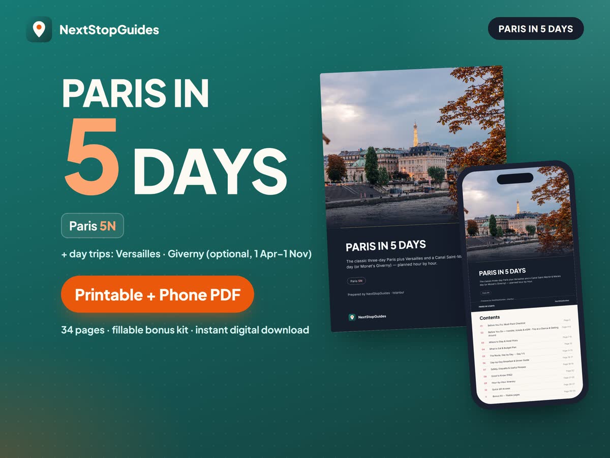 Paris 5-Day Itinerary